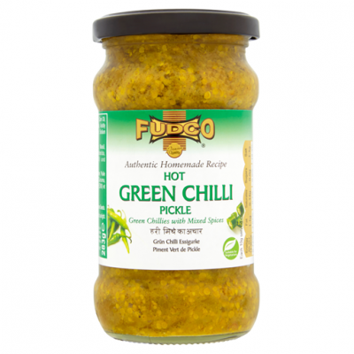 Fudco Pickle Hot Green Chilli 283g