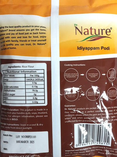 Dr Nature Traditional Idiyappam Podi 1Kg