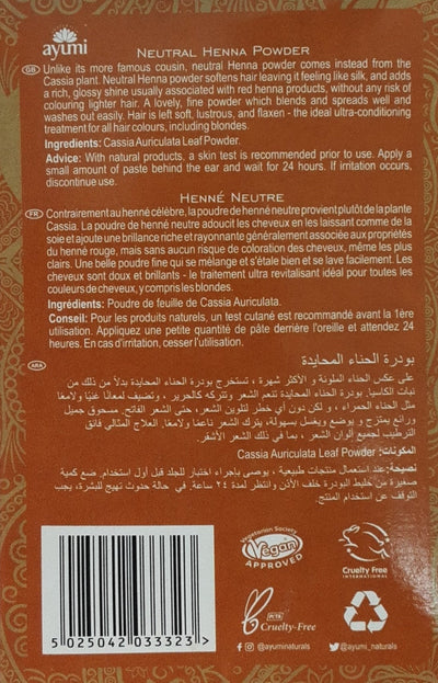 Ayumi Neutral Henna Cassia Powder 100g