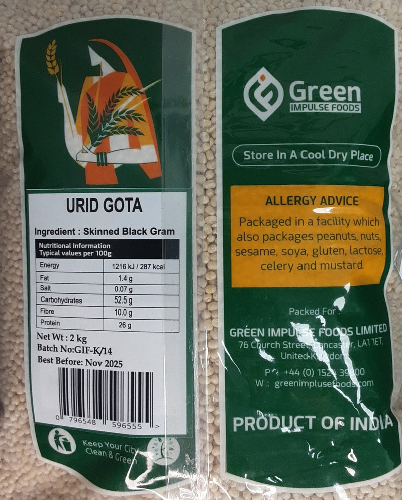 Green Impulse Foods Urid Gota Desi 2Kg