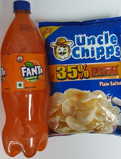 Fanta 1ltr & Uncle Chipps 35g Combo Pack