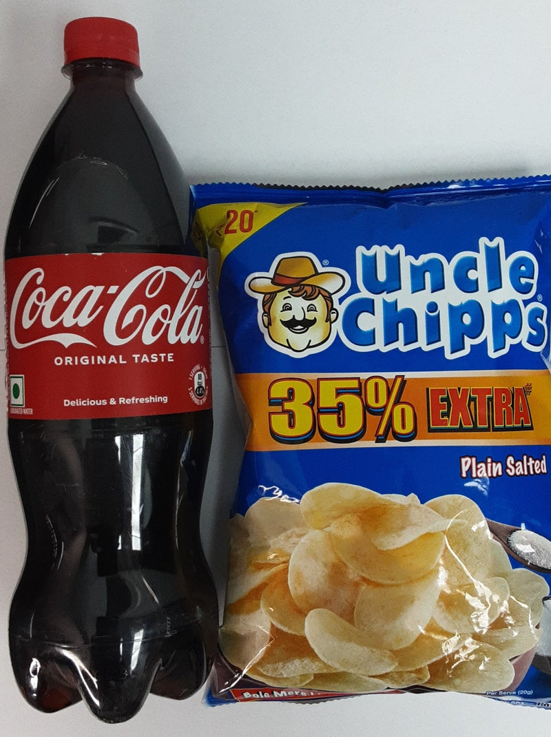 Coca Cola 1ltr & Uncle Chipps 35g Combo Pack