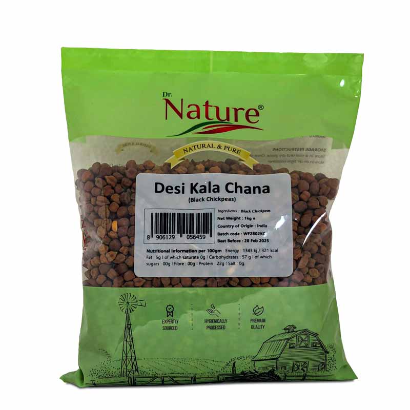 Dr Nature Desi Kala Chana 1Kg Mix & Match Any 2 For £5