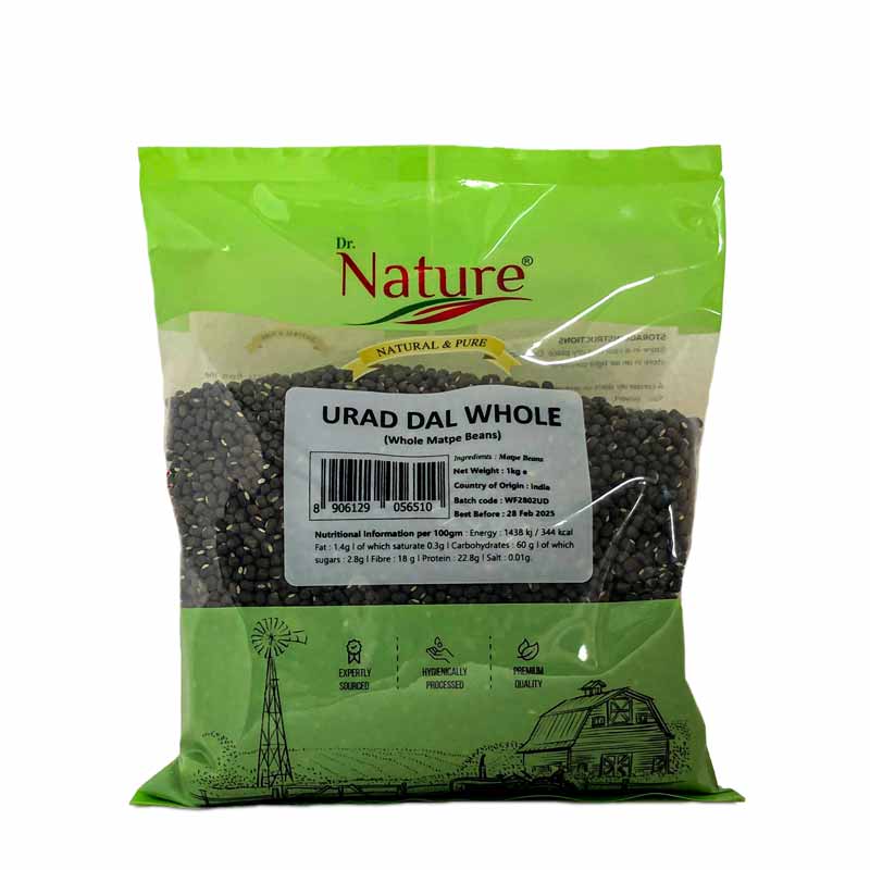 Dr Nature Urad Dal Whole 1Kg Mix & Match Any 2 For £5