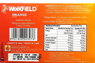 Weikfield Jelly Crystals Orange 100% Vegetarian 75g