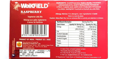 Weikfield Jelly Crystals Raspberry 100% Vegetarian 75g