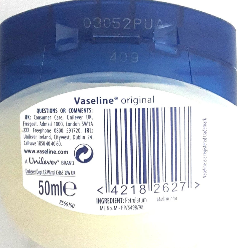 Vasaline Original Pure petroleum jelly 50ml