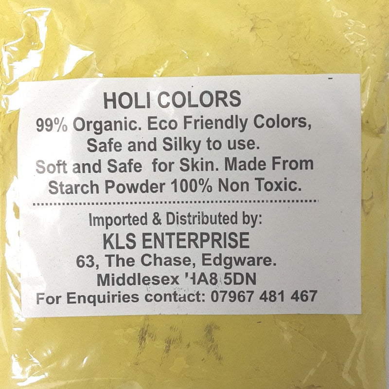 Holi Colours Organic Non Toxic & Eco Friendly 100g Yellow