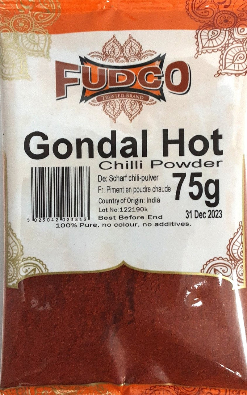 Fudco Chilli Powder Gondal Hot 75g