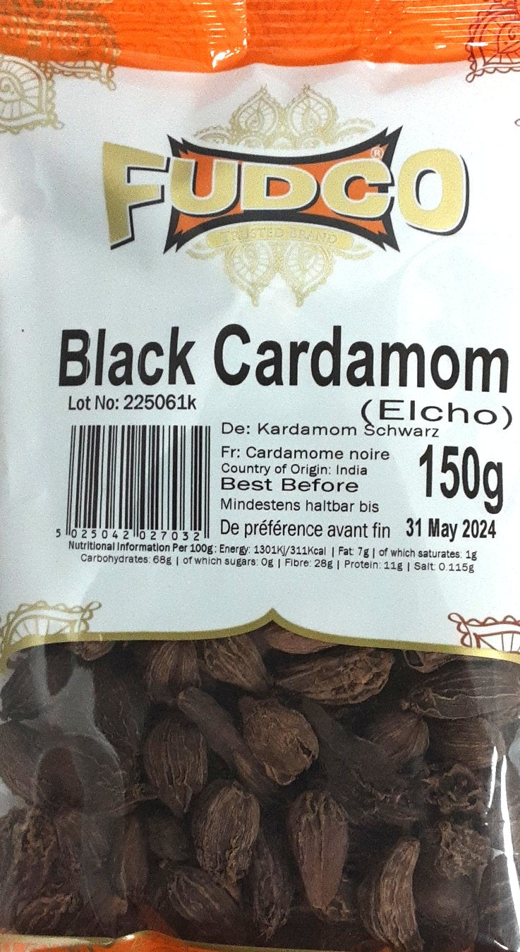 Fudco Black Cardamom Elachi Whole 150g