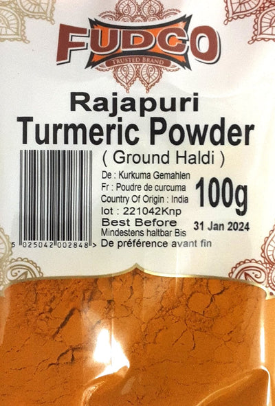Fudco Haldi Turmeric Powder Rajapuri 100g