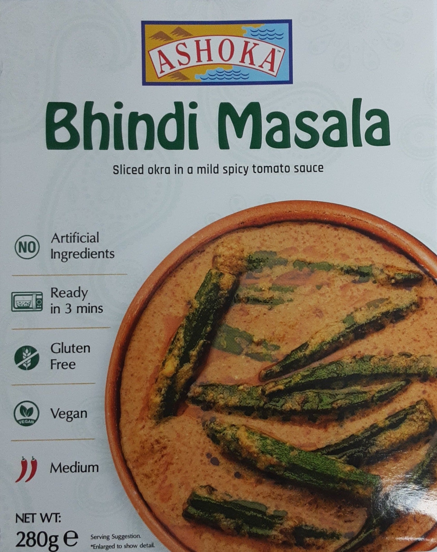 Meal　–　280g　Masala　Bindi　Ready　Ashoka　ExoticEstore