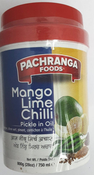 Pachranga Pickle Mango Lime Chilli in Oil 800g