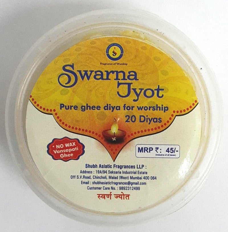 Cotton Wicks Jot With Pure Ghee 20 Approx