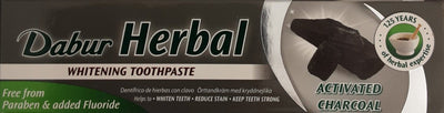 Dabur Herbal Toothpaste Whitening Charcoal 100ml - ExoticEstore