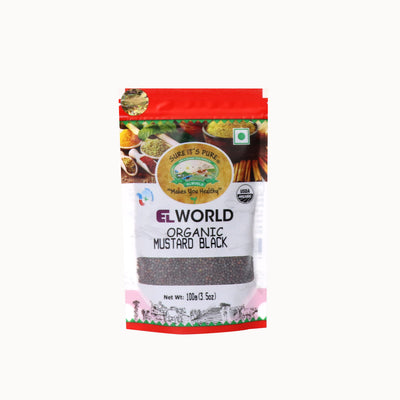 EL World Mustard Seeds Black Organic 100g