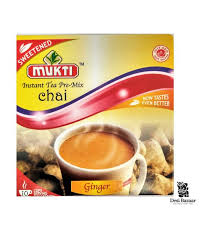 Mukti Instant Tea Pre Mix Ginger Sweetened 10 servings 220g - ExoticEstore