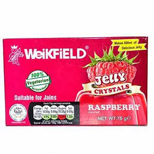Weikfield Jelly Crystals Raspberry 100% Vegetarian 75g