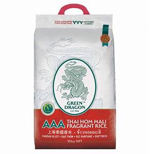 Green Dragon AAA Thai Hom Mali Fragrant Rice 10Kg