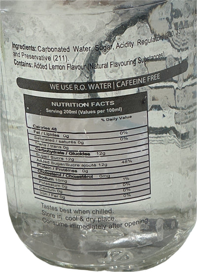 Food Factory Soda Goli Lemon Bante Wali Bottle 200ml
