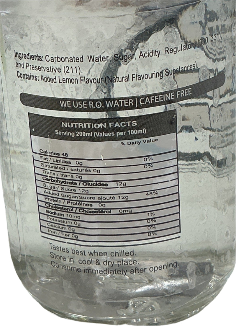 Food Factory Soda Goli Lemon Bante Wali Bottle 200ml