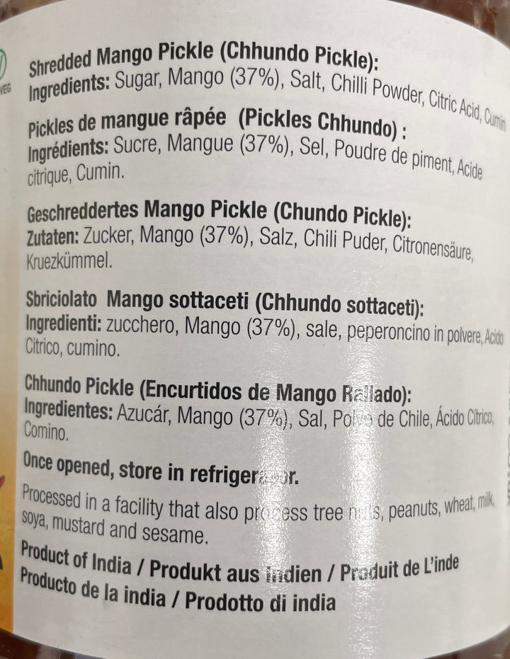 Ashoka Pickle Mango Chhundo 575g