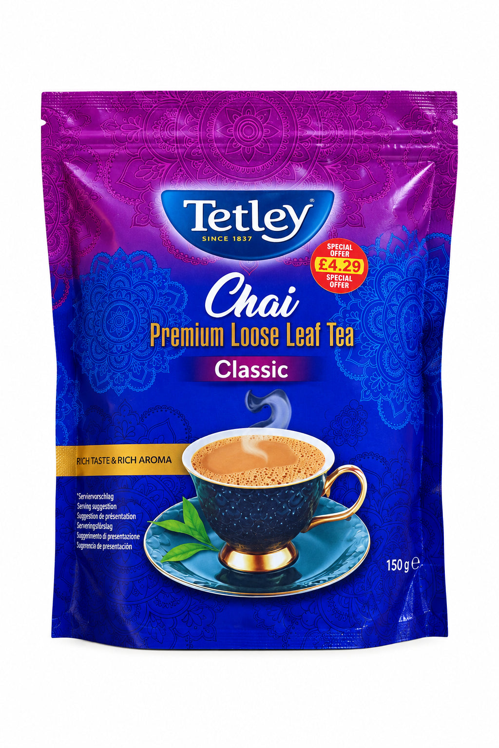 Tetley Chai Premium Loose Leaf Tea Classic 450g