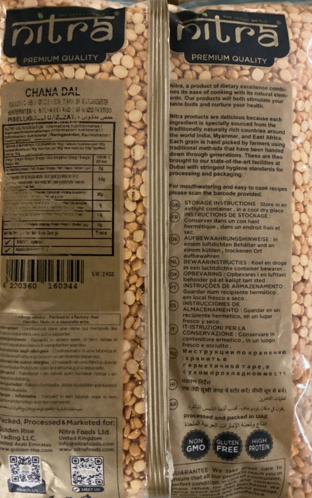 Nitra Lentils Chana Dall 2Kg