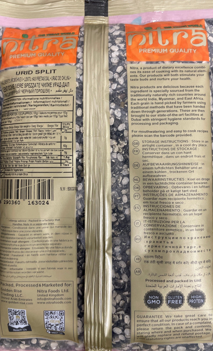 Nitra Lentils Urid Split Dall 500g Buy 1 Get 1 Free Mix & Match