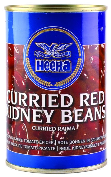 Heera Ready To Eat Curried Red Kidney Beans 450g BBE DEC/2025