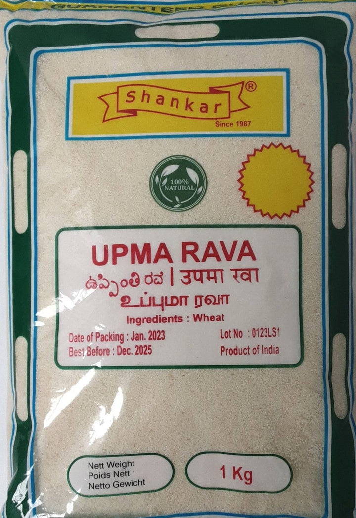 Shankar Semolina Sooji Upma Rava 1Kg