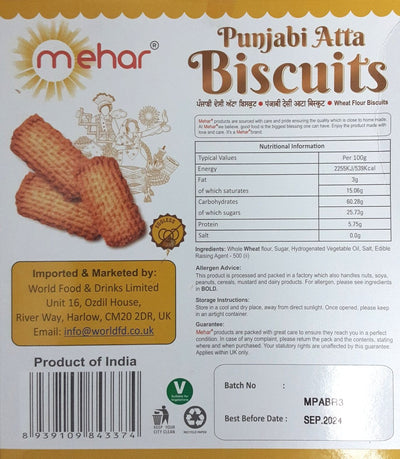 Mehar Biscuits Punjabi Atta 450g