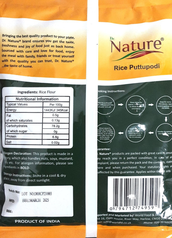 Dr Nature Traditional Rice Puttupodi 1Kg
