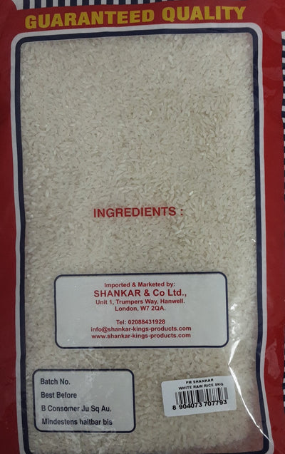 Shankar Rice White Raw 5Kg