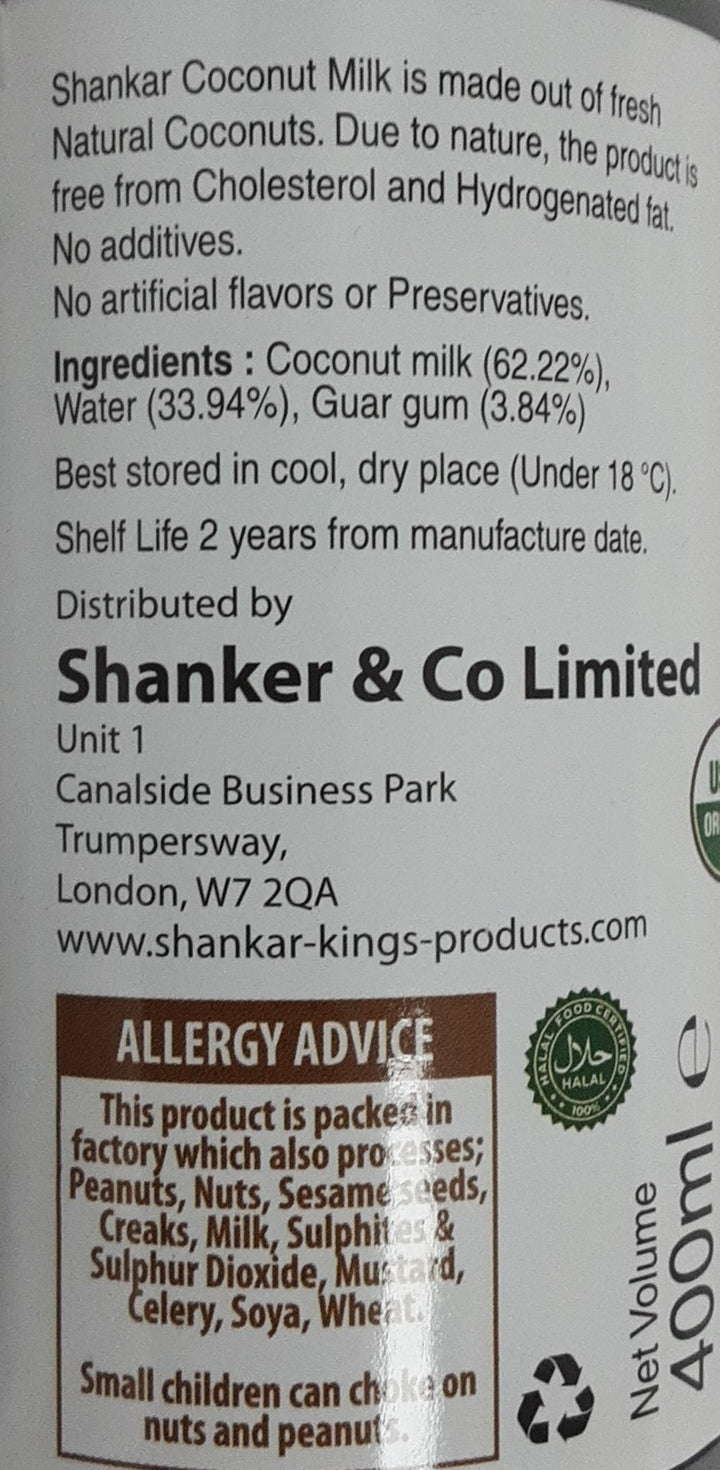 Shankar Coconut Milk 400ml