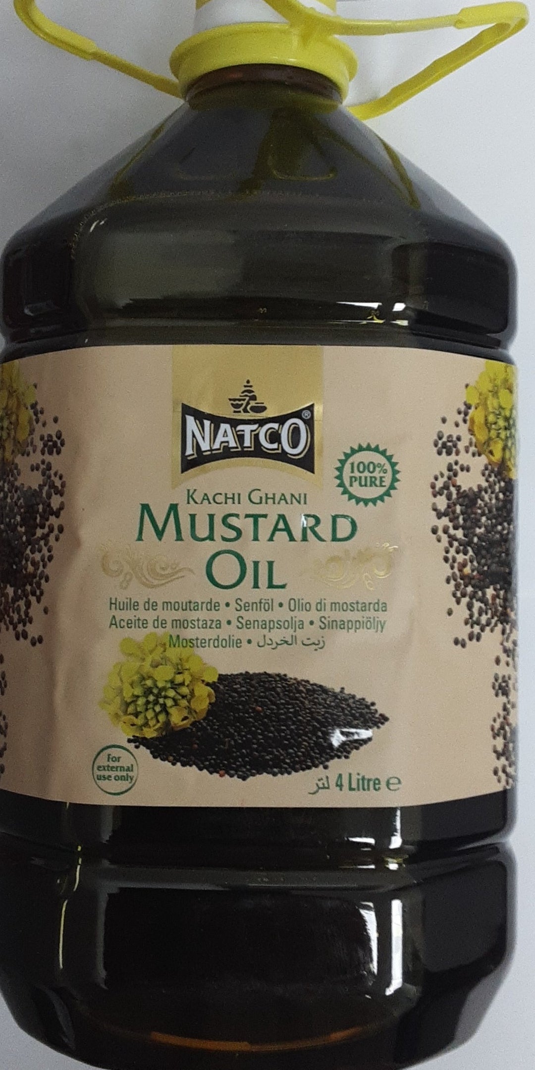 Natco Kachi Ghani Pure Mustard Oil 4 ltr