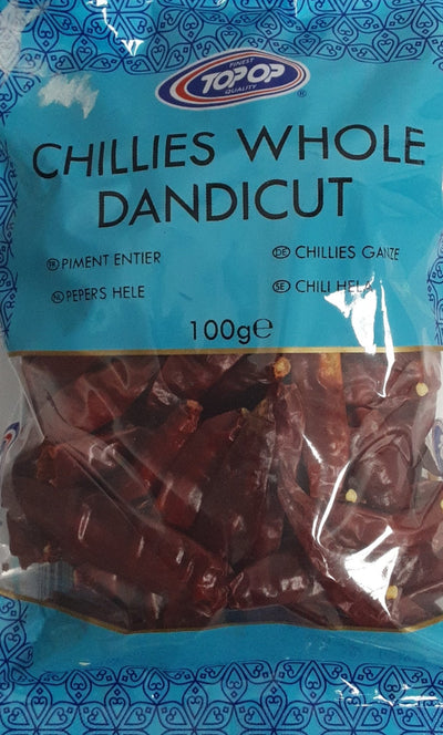 Top Op Chillies Whole Dandicut 100g