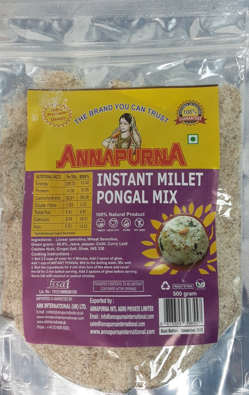 Annapurna Millet Pongal Mix Instant 500g