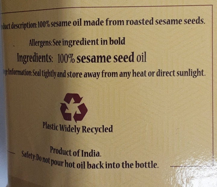 Shankar Gingelly Oil 5 x 1ltr Bottels