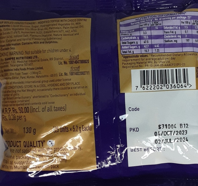Cadbury Choclairs Gold 130g