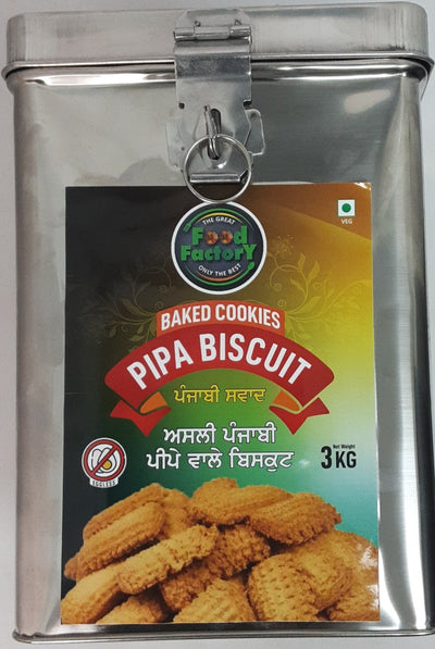Asli Punjabi Pipa Atta Cookies 3Kg