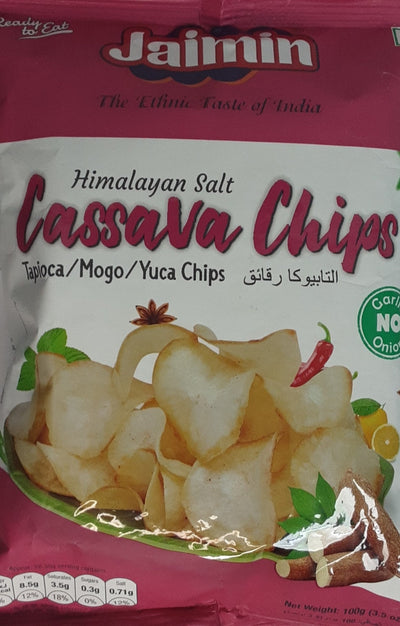Jaimin Cassava Chips Himalayan Salt 100g