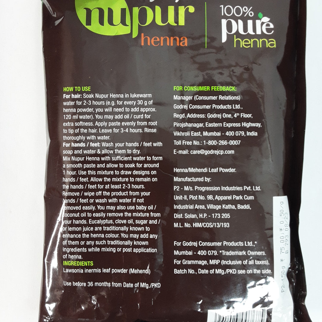 Godrej Nupur Henna For silky and shiny hair 400g