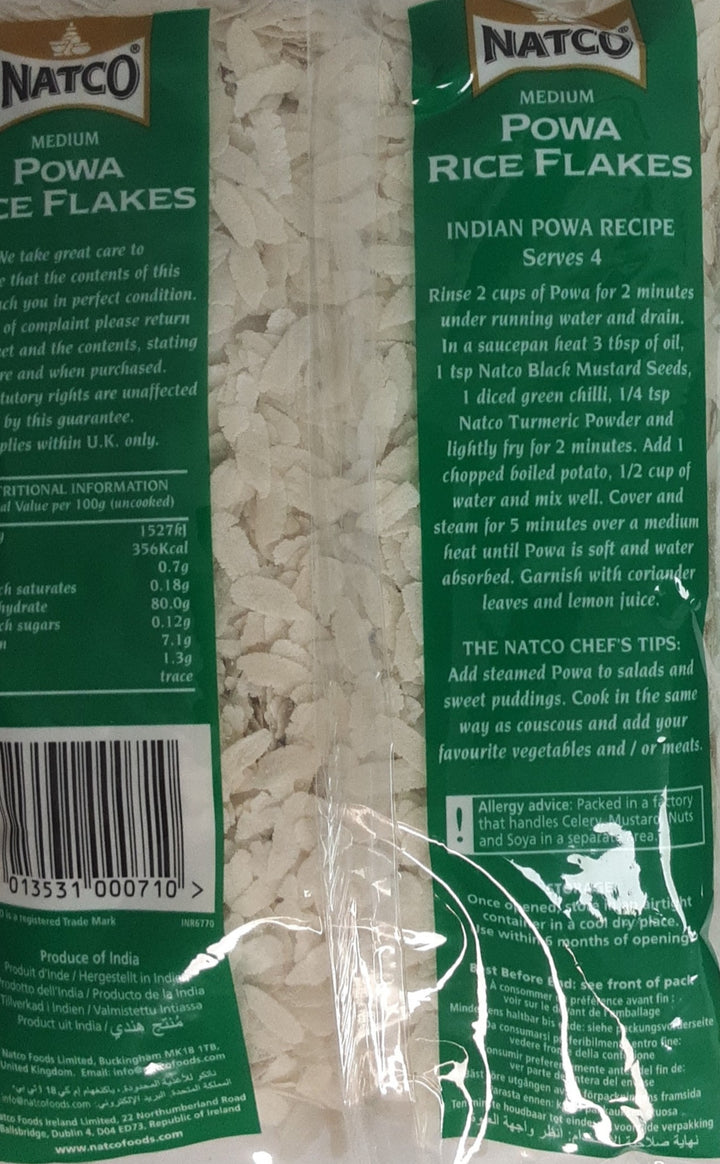 Natco Powa Rice Flakes Medium 250g