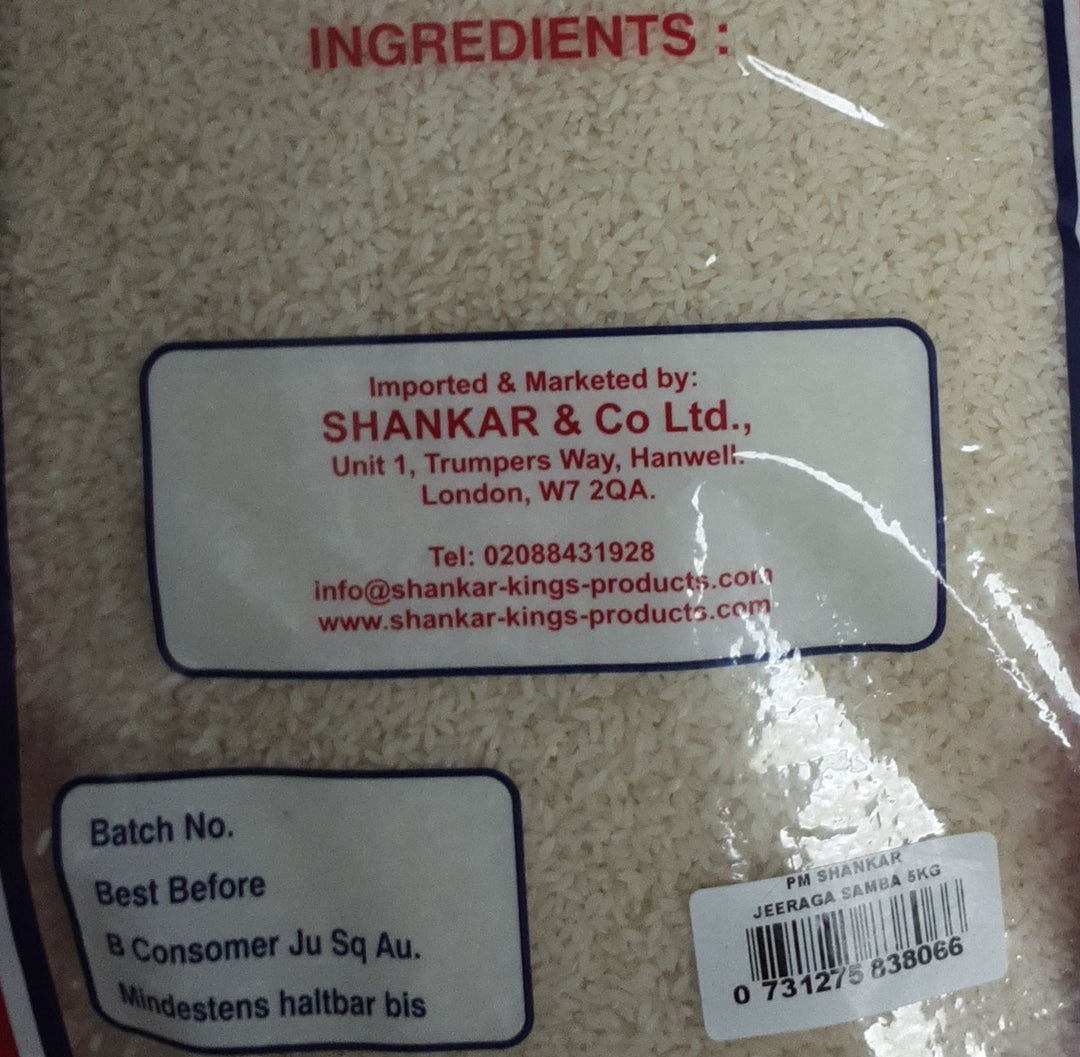 Shankar Rice Kalijeera Aromatic 5Kg