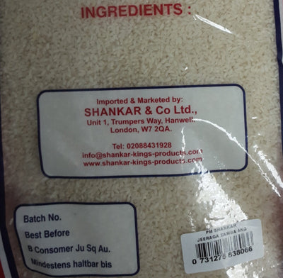 Shankar Rice Kalijeera Aromatic 5Kg
