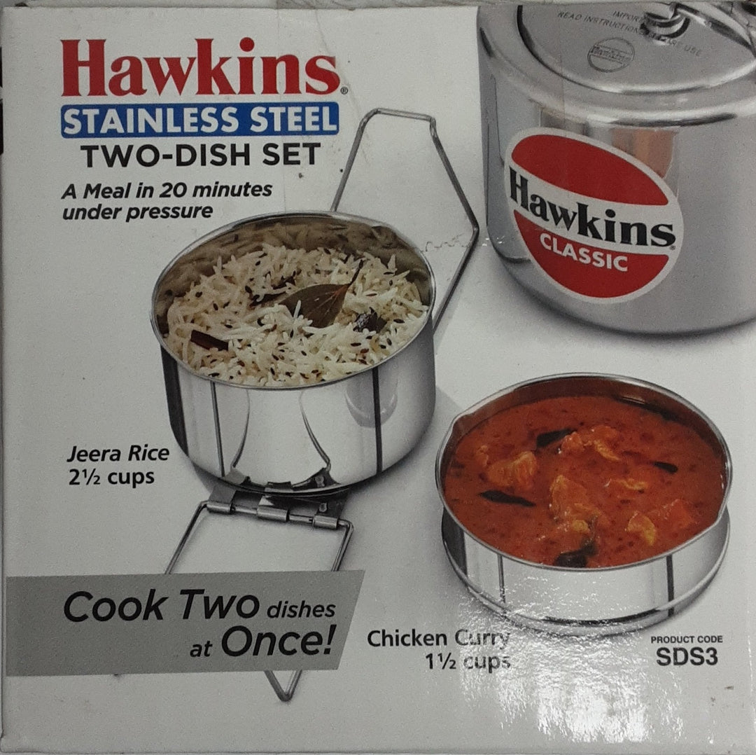 Hawkins Stainless Seel  Two Dish Set
