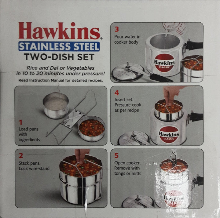 Hawkins Stainless Seel  Two Dish Set