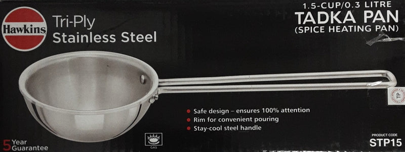 Hawkins Stainless Steel Tadka Pan 1.5 Cups