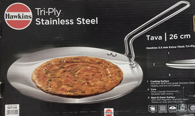 Hawkins Stainless Steel Tawa 26cm